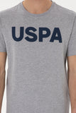USPA Men T-Shirt USPA Geartiy Grey Melange VR086 USTSM070 US POLO ASSN.