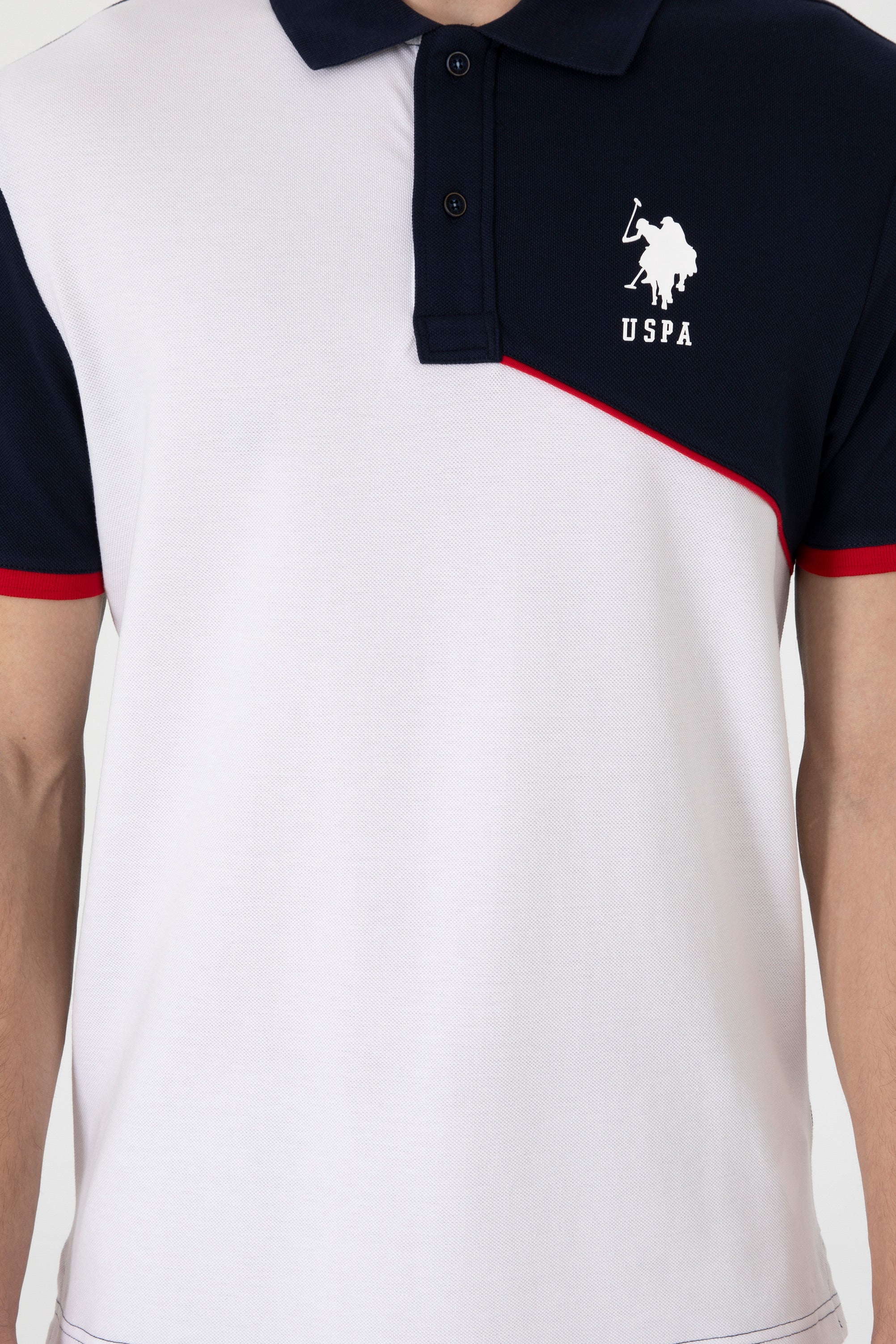 USPA Polo Shirt Men T-Genza135 Navy VR033 USPOM324 USPA LOGO US POLO ASSN.