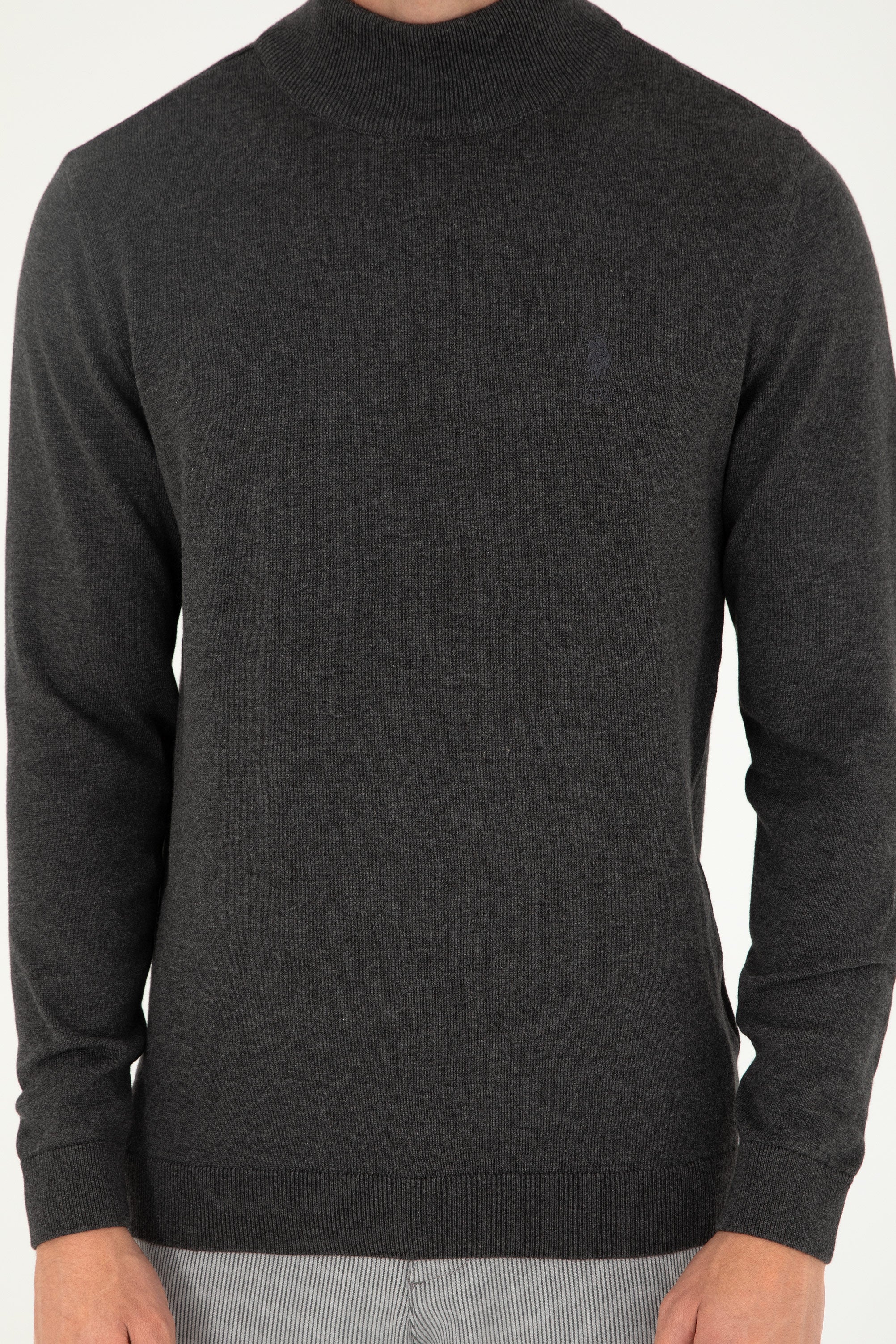 USPA Men Jumper H/Neck Anthracite VR081 USPJR381 US POLO ASSN.
