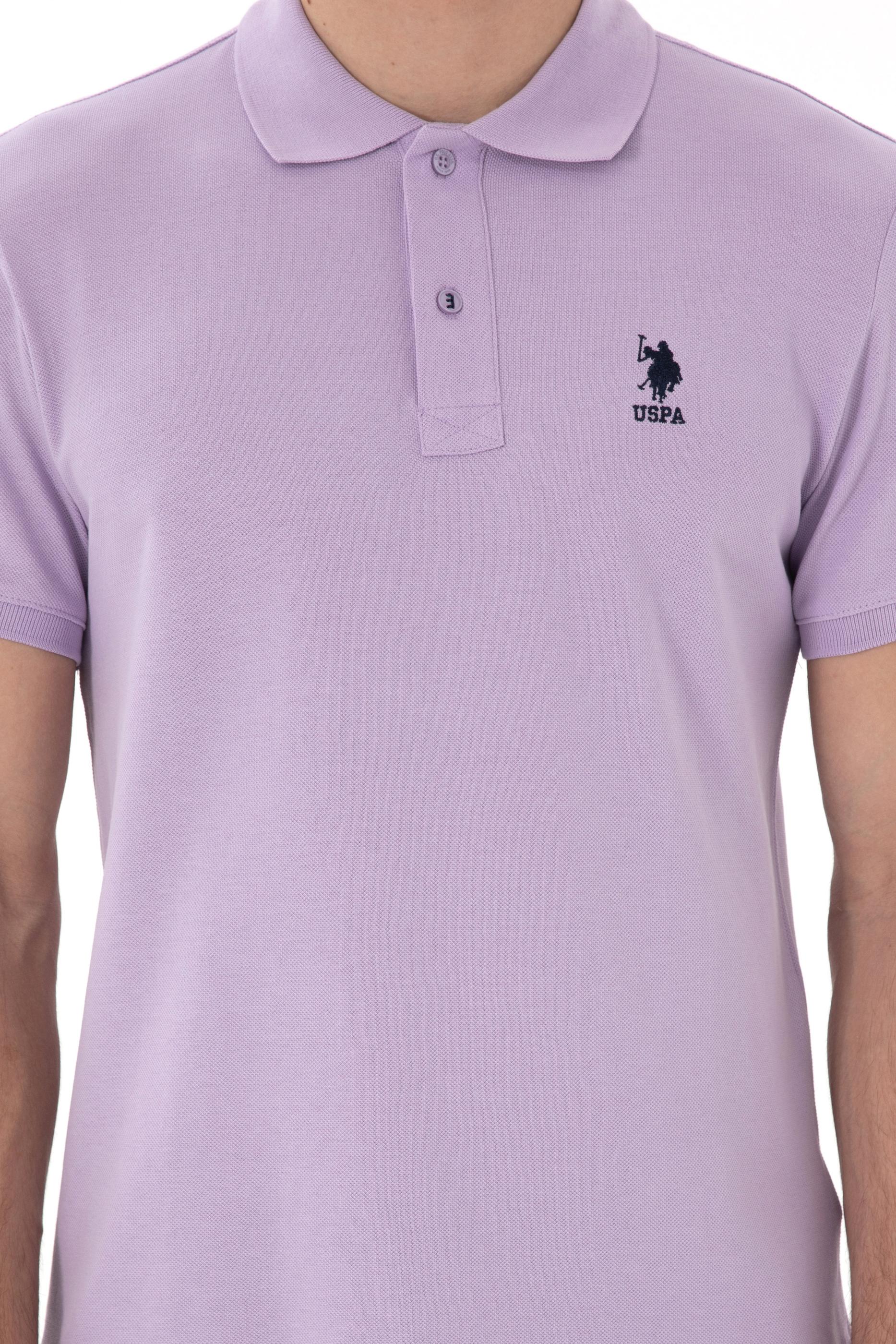 USPA Polo Shirt Men Lilac VR034 USPOM277 USPA LOGO US POLO ASSN.