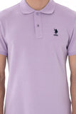 USPA Polo Shirt Men Lilac VR034 USPOM277 USPA LOGO US POLO ASSN.