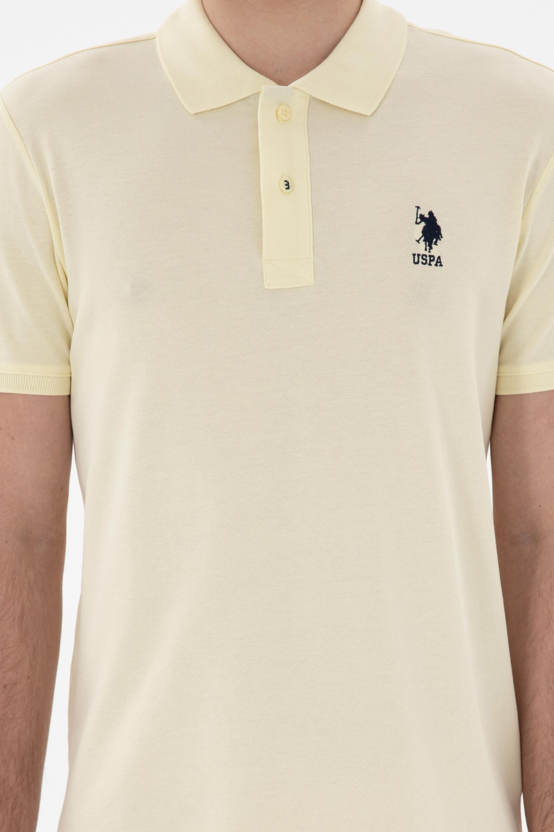 USPA Polo Shirt Men Lemon VR035 USPOM276 USPA LOGO US POLO ASSN.