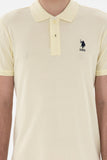 USPA Polo Shirt Men Lemon VR035 USPOM276 USPA LOGO US POLO ASSN.