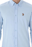 USPA Men Shirt Enzo Regular Full Sleeve Light Blue VR003 USPSH363 US Polo Assn.