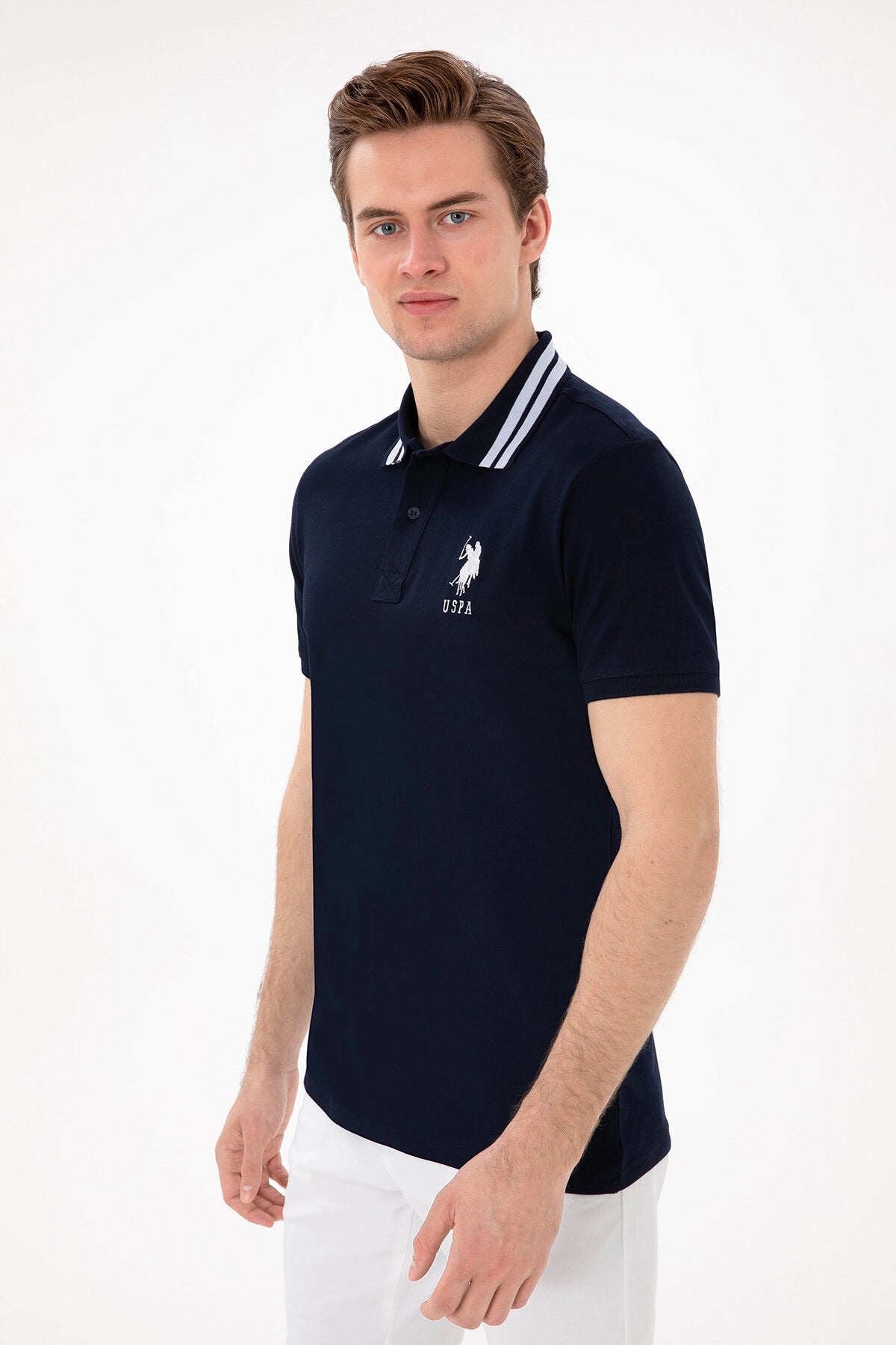 USPA Men Polo Shirt USPA Big Logo Navy VR033 USPOM302 US POLO ASSN.