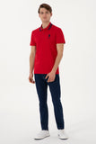 USPA Men Polo Shirt USPA Big Logo Red VR030 USPOM282 US POLO ASSN.