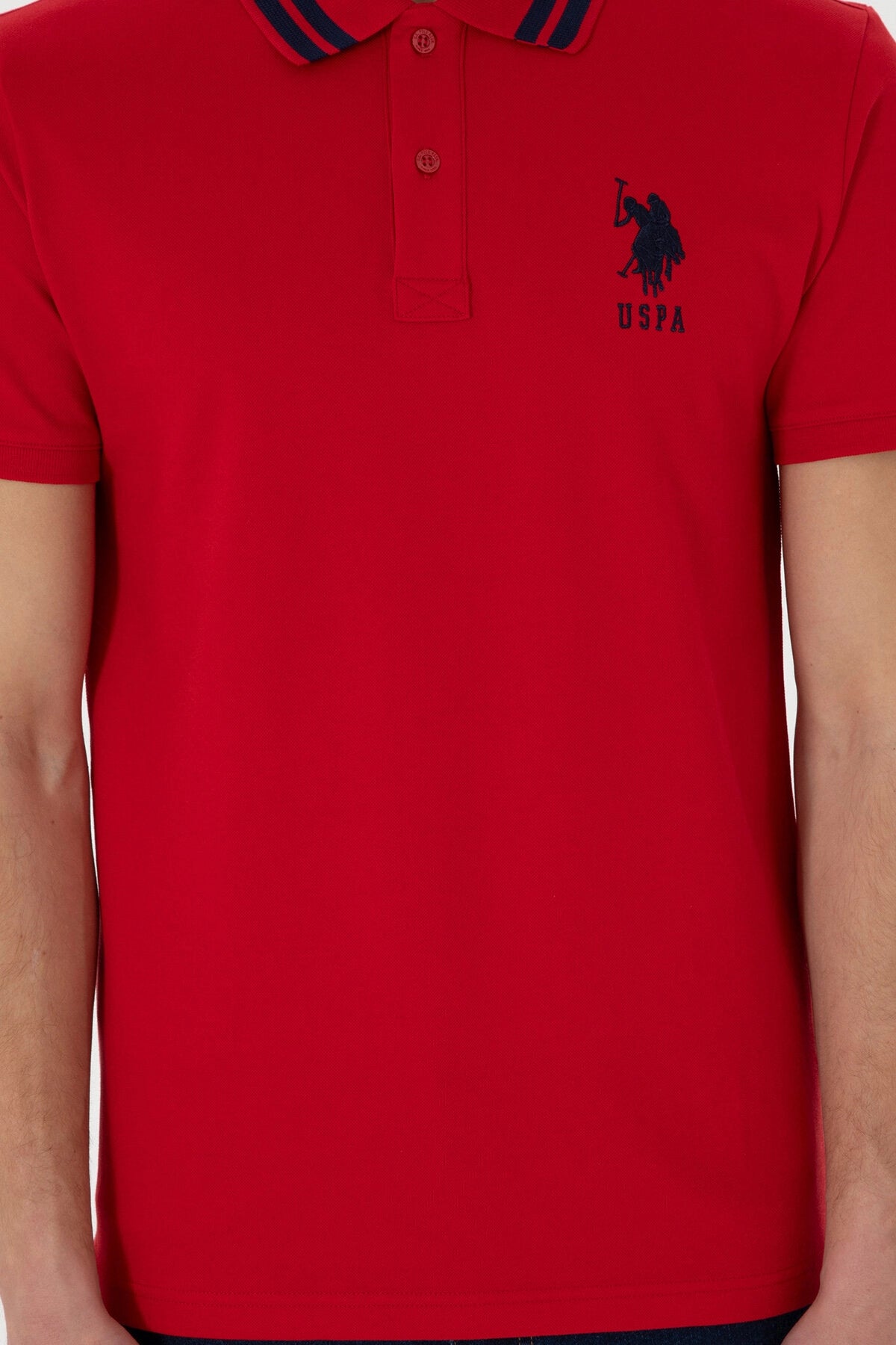 USPA Men Polo Shirt USPA Big Logo Red VR030 USPOM282 US POLO ASSN.