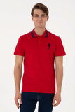 USPA Men Polo Shirt USPA Big Logo Red VR030 USPOM282 US POLO ASSN.