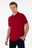 USPA Polo Shirt Men Bordeaux VR014 USPOM278 USPA LOGO US POLO ASSN.