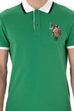 USPA Men Polo Green VR054 USPOM310 Regular Multi Color Horse U.S. Polo Assn.