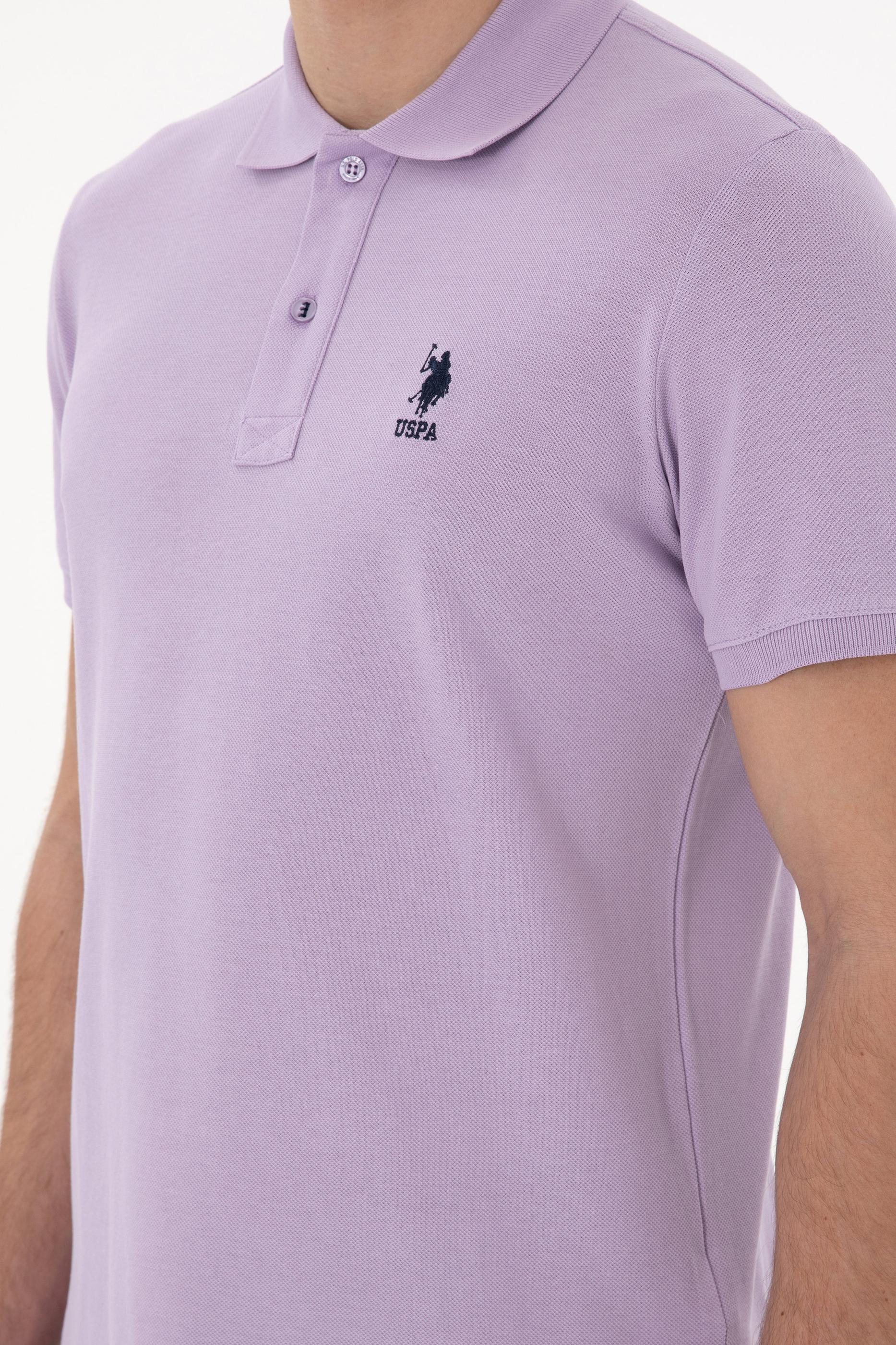 USPA Polo Shirt Men Lilac VR034 USPOM277 USPA LOGO US POLO ASSN.