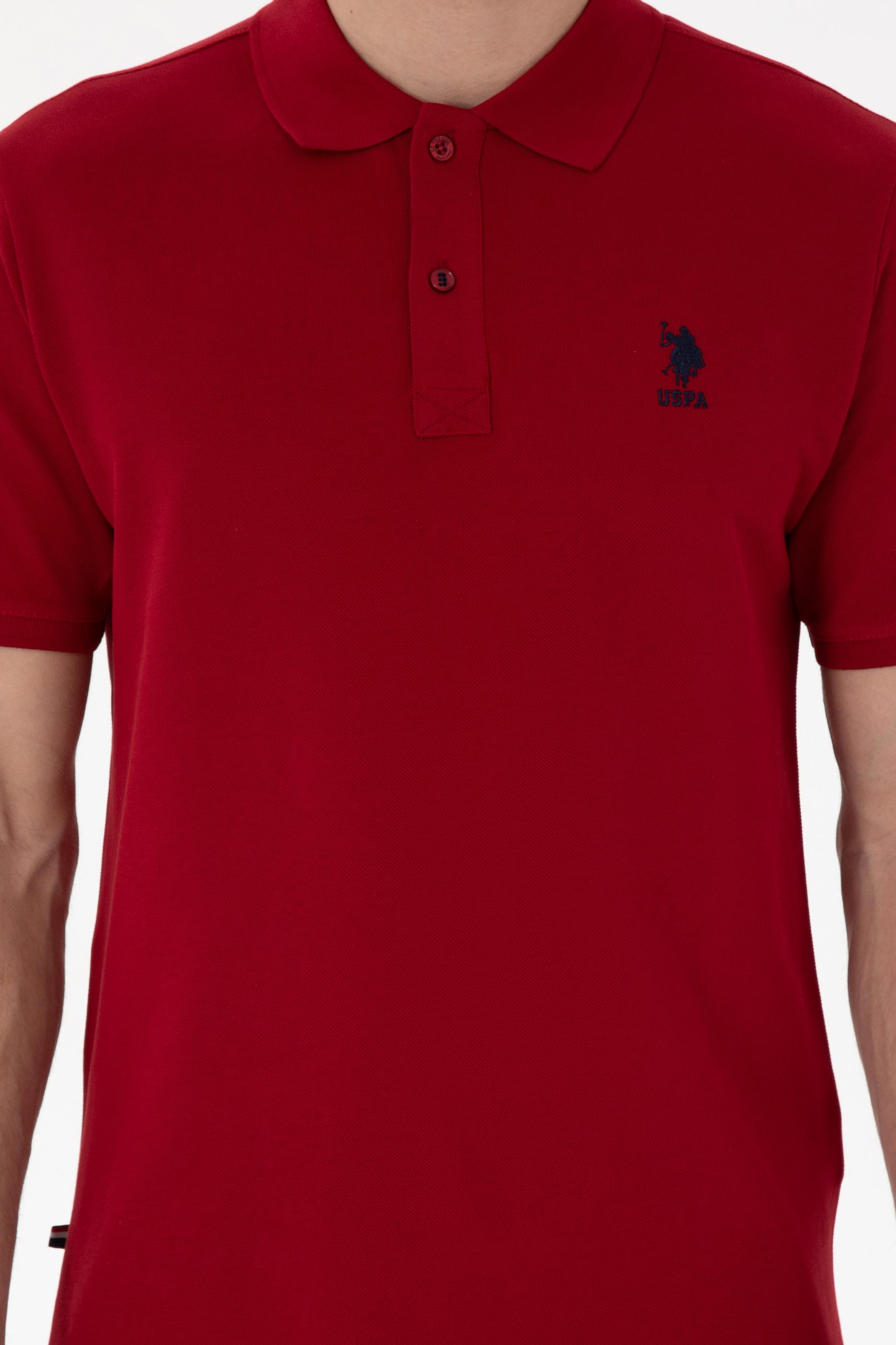 USPA Polo Shirt Men Bordeaux VR014 USPOM278 USPA LOGO US POLO ASSN.