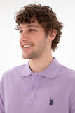 USPA Polo Shirt Men Lilac VR034  USPOM297 Single Color Horse US Polo Assn.