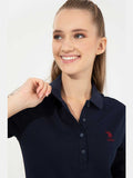 USPA Women Polo Full Sleeve Navy VR033 USPOW063