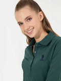 USPA Women Polo Full Sleeve Green VR054 USPOW064