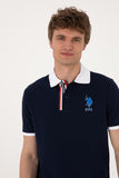 USPA Polo Shirt Men T-Olfar135 Navy VR033 USPOM323 USPA LOGO US POLO ASSN.