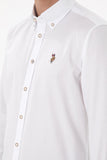 USPA Men Shirt Cedcolor Slim Full Sleeve White VR013 USPSH360 US Polo Assn.