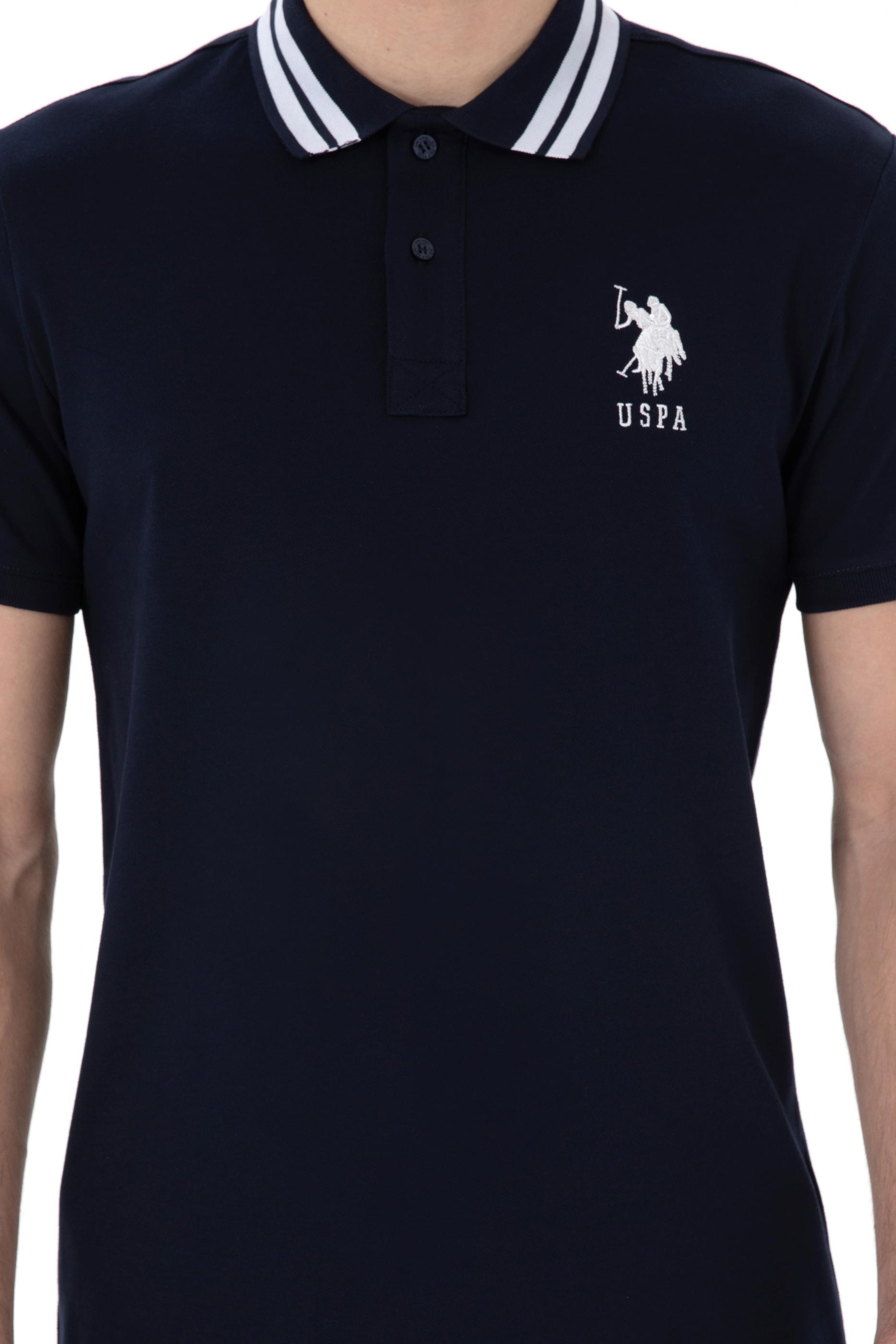 USPA Men Polo Shirt USPA Big Logo Black VR046 USPOM292 US POLO ASSN.