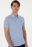 USPA Polo Shirt Men  Light Blue VR003 USPOM305 Single Color Horse US Polo Assn.