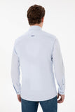 USPA Men Shirt Cedcolor Slim Full Sleeve Light Blue VR003 USPSH354 US Polo Assn.