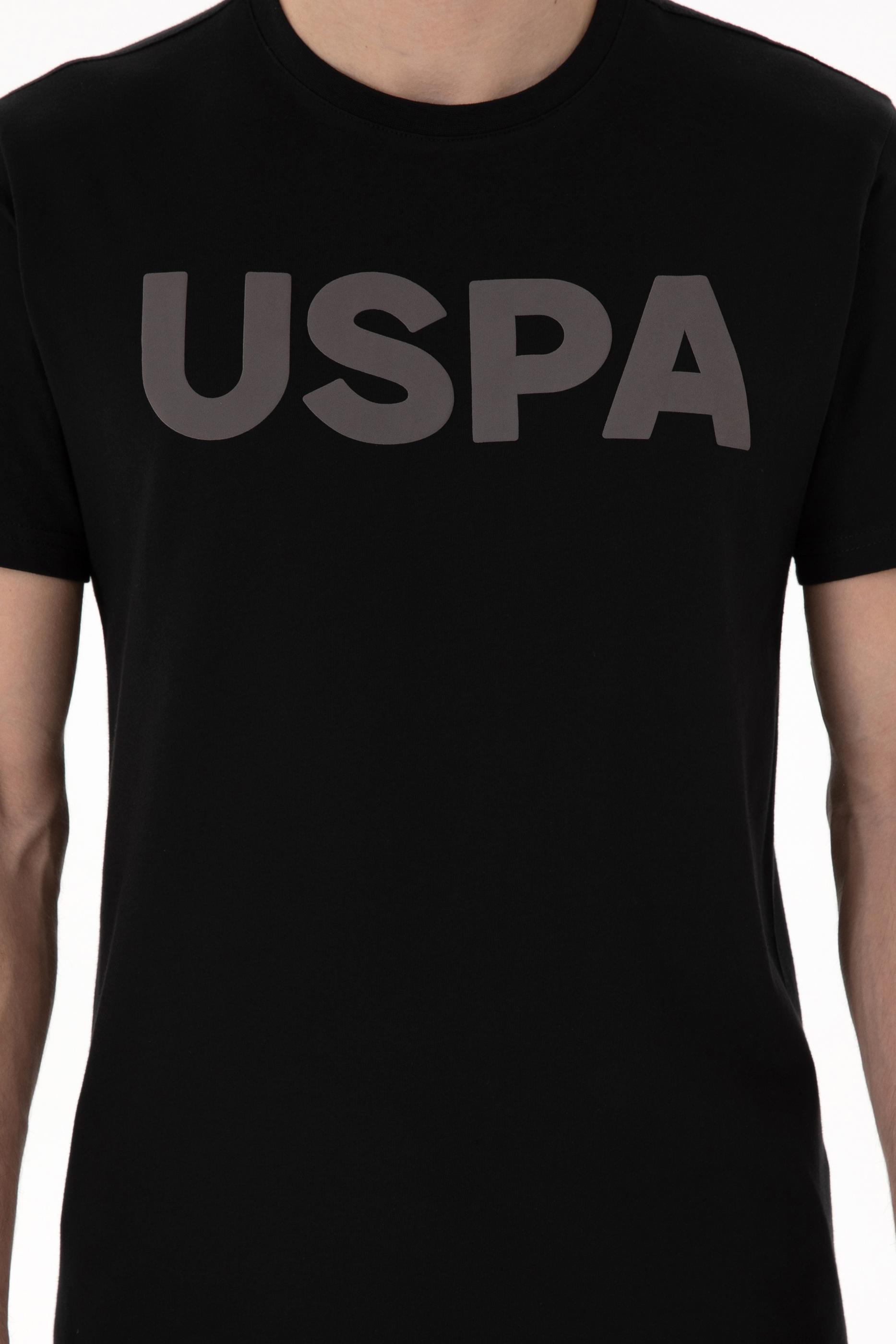 USPA Men T-Shirt USPA Big Logo Black VR046 USTSM069 US POLO ASSN.