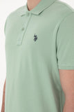 USPA Polo Shirt Men Water Green VR048 USPOM290 Single Color Horse US Polo Assn.