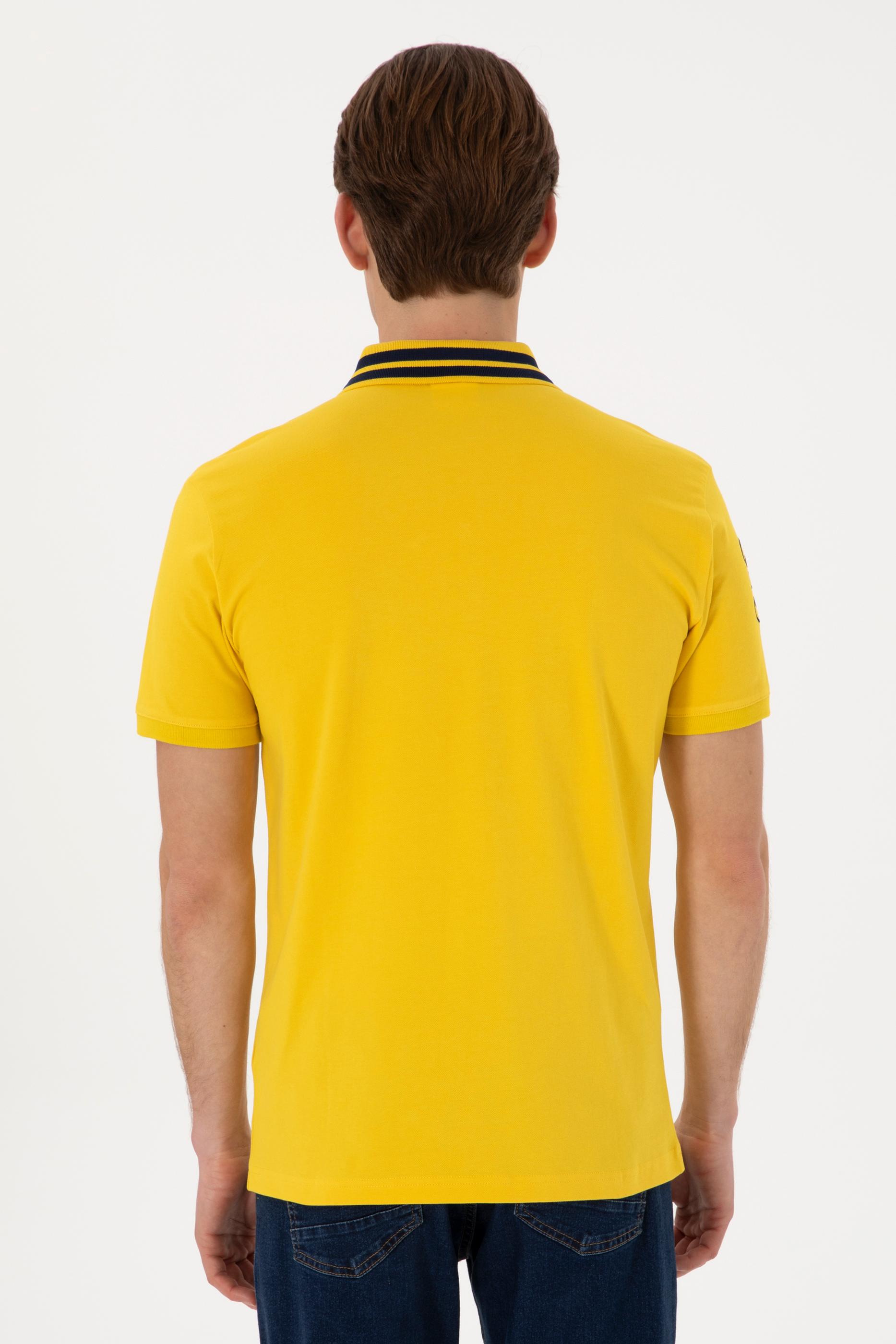 USPA Men Polo Shirt USPA Big Logo Mustrad VR072 USPOM281 US POLO ASSN.