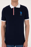 USPA Polo Shirt Men T-Olfar135 Navy VR033 USPOM323 USPA LOGO US POLO ASSN.