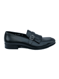 Federico Luciani Siyah Antik Leather Loafer Shoe Men