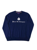 Kings Club Couture Blue Sweatshirt Born To Conquer For Men KCCSS004