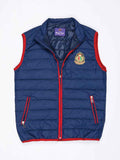 Kings Club Couture Vest Navy Feather Polo Cup Logo KCJVFL05