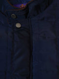 Kings Club Couture Navy Quilted Hunting Jacket For Men KCJVQH02