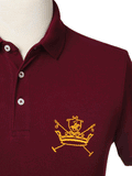 Kings Club Couture Polo Horse Sheild Burgundy Men KCPHS006