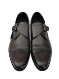 Kenneth Cole  Brown Leather Loafer Capital Monk Shoe KCSHE020