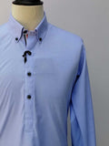 Nabeel & Aqeel Kurta Pajama Cotton Slim Sky Blue Button Down NKPS0044