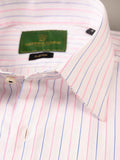 Nabeel & Aqeel Formal ShirtO-08 Custom White & Pink Striped NSHF8C04