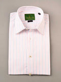 Nabeel & Aqeel Formal Shirt O-08 Regular Fit White & Pink Striped NSHF8103