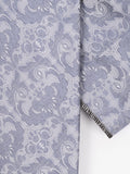Piero Butti Tie w Pocket Square Grey Paisley Print  PBTPS001