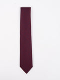 Peiro Butti Tie with Pocket Square Maroon with Black Texture PBTPS025