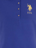 USPA Women Polo Big Pony Gold Royal Blue VR212 USPOW050