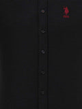 US Polo Assn Men Shirt Regular Fit Black VR046 USPSH262