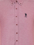 US Polo Assn Men Shirt Regular Fit Cherry VR223 USPSH274 SS 23