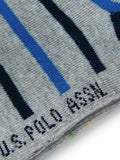 U.S. Polo Assn. Sock Chan 3 Packets Grey Melange For Boys