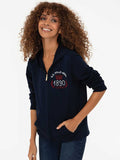 USPA Women Sweatshirt Hoody Navy VR033 USPSS095
