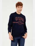 USPA Men Sweatshirt USPA Logo Navy VR033 USPSS119 USPA