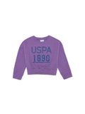 USPA Girls Sweatshirt Lilac VR034 USPSS151