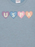 USPA Girls Sweatshirt Blue VR036 USPSS159