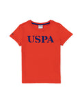 U.S. Polo Assn. Boys T-Shirt Round Neck Risk Red VR213 USTSB035