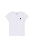 USPA Boys T-Shirt Round Nack White VR013 USTSB038