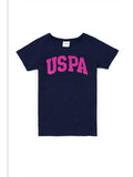 USPA Girls T-Shirt Navy VR033 UTSG006 2023